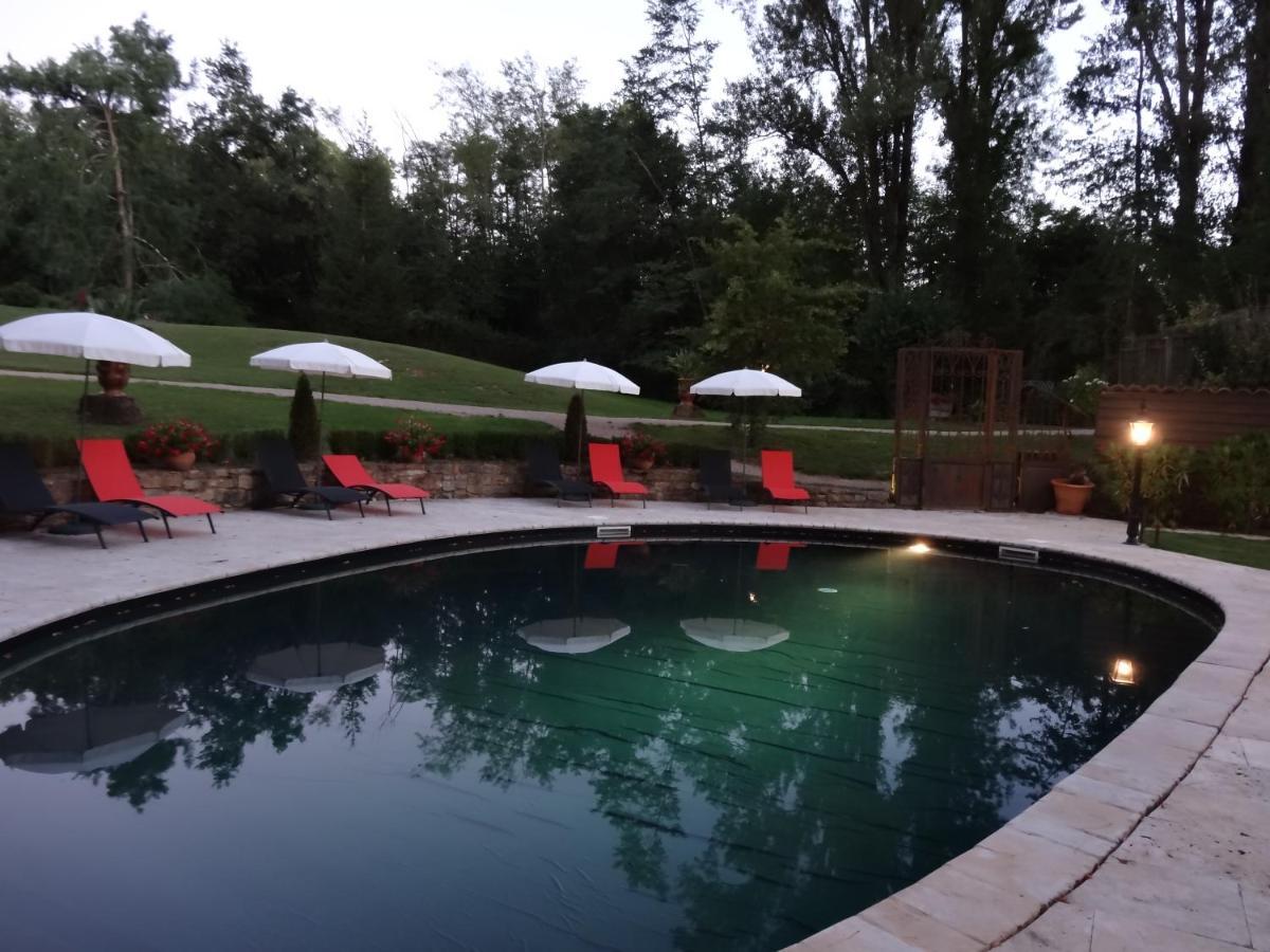 Hostellerie Restaurant Les Gorges De L'Aveyron Bruniquel Buitenkant foto