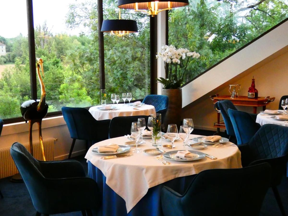 Hostellerie Restaurant Les Gorges De L'Aveyron Bruniquel Buitenkant foto